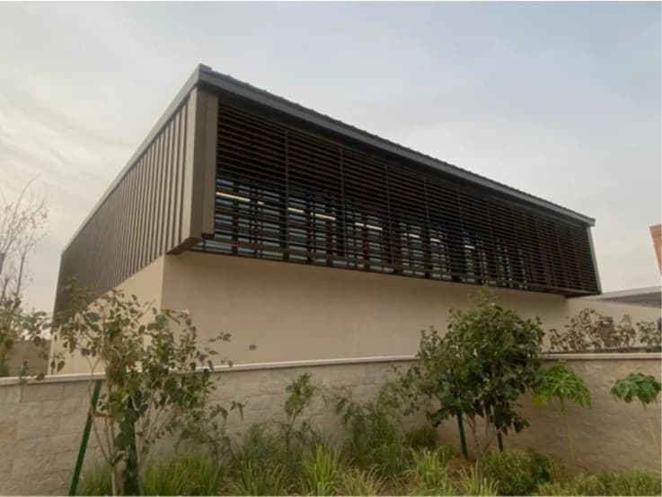 Glazed façade at Misk School in Riyadh