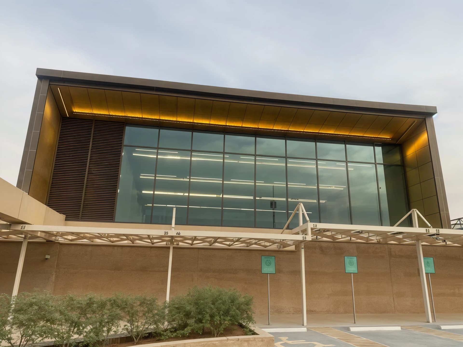External louvre system at Misk School